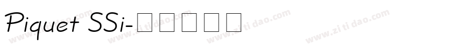 Piquet SSi字体转换